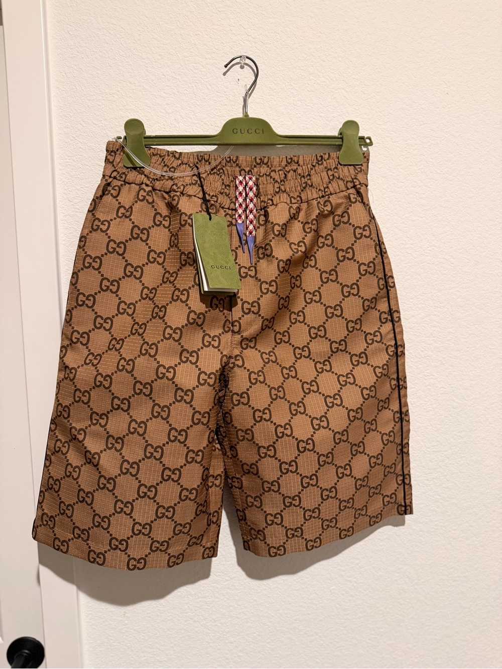 Gucci Brown GG Monogram Shorts